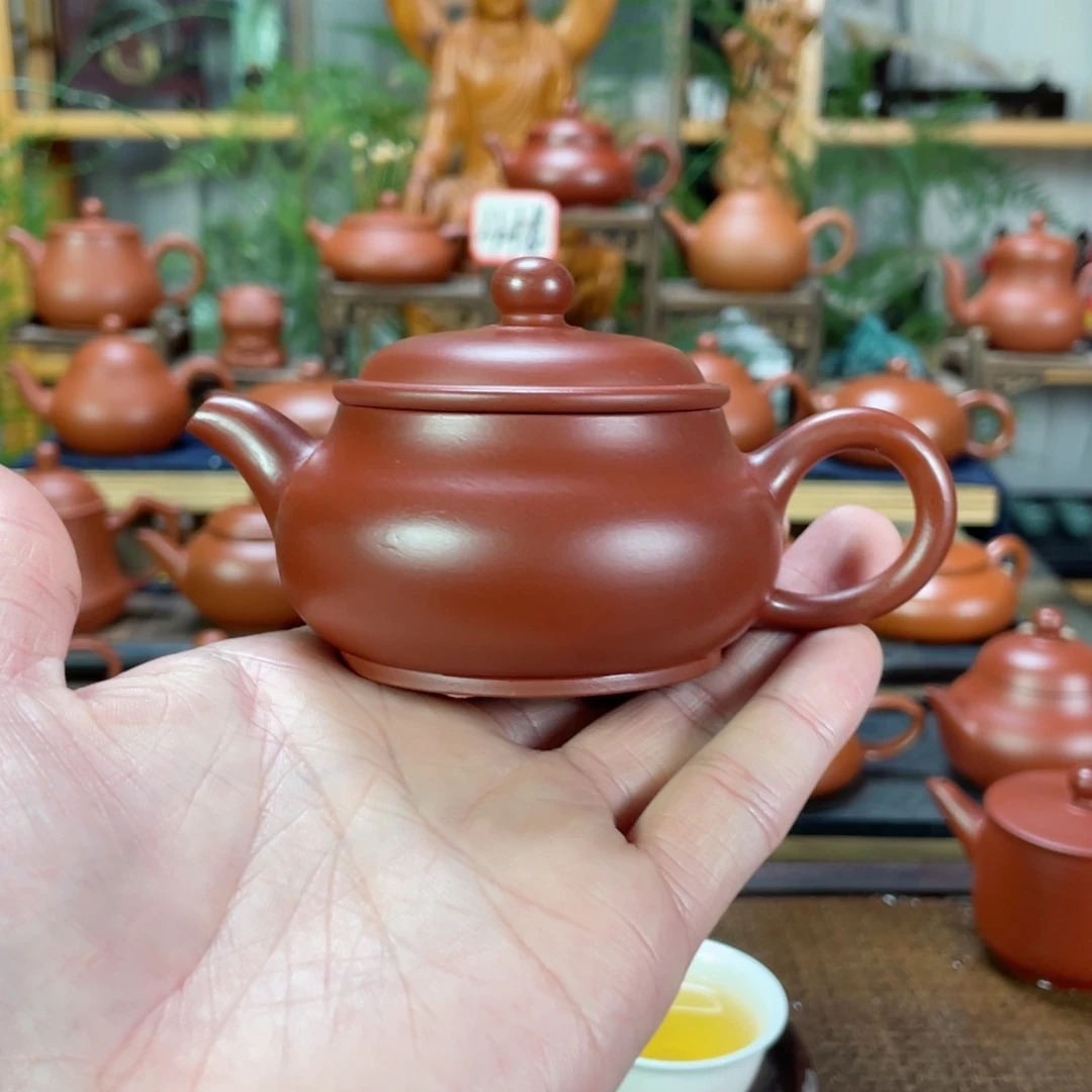 紫砂茶壶普****少朱泥明炉