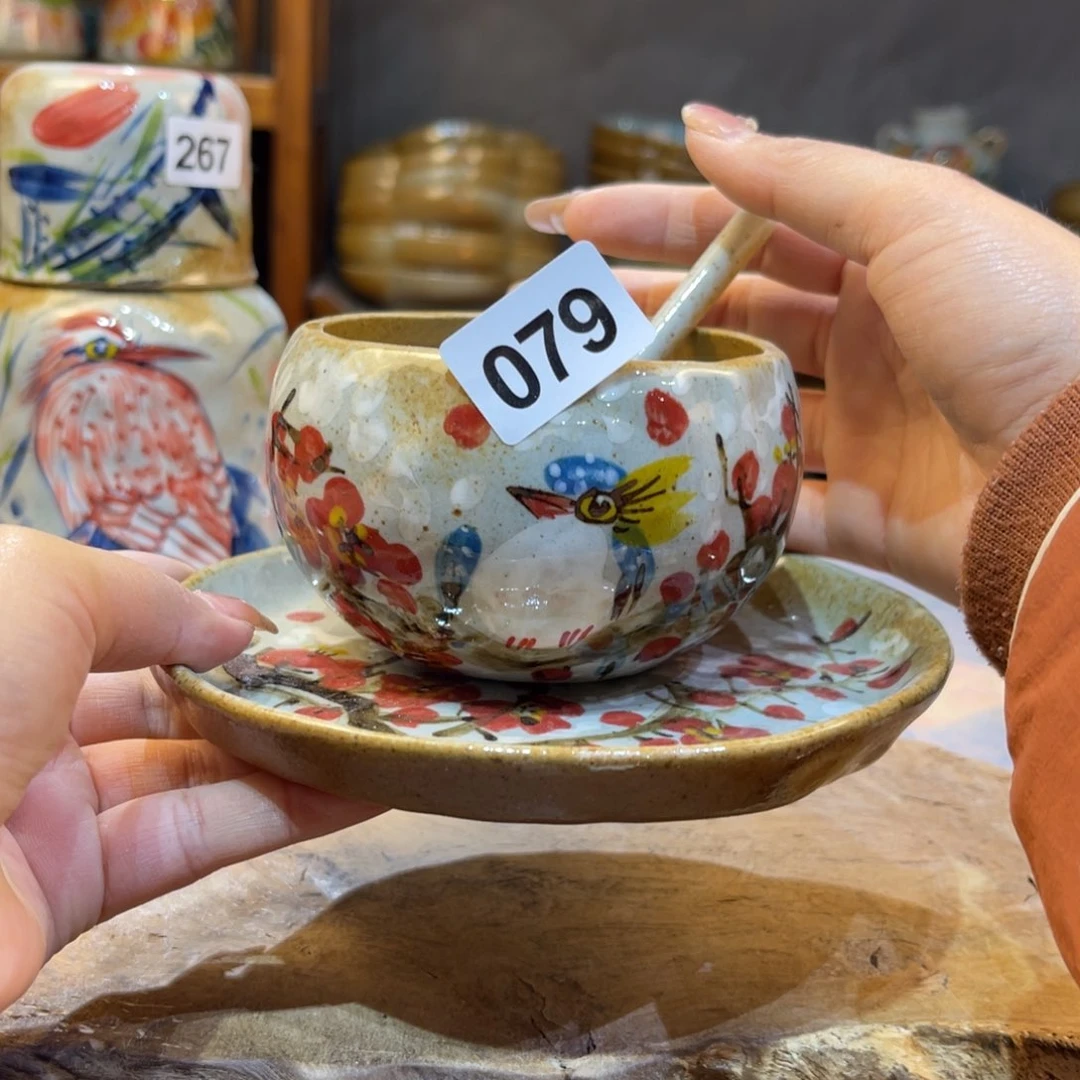 摆件许*草景德镇手工制作