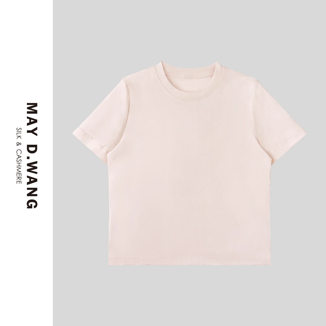 王之造简约百搭宽松舒适亲肤感纯色短袖T恤 F1F1229