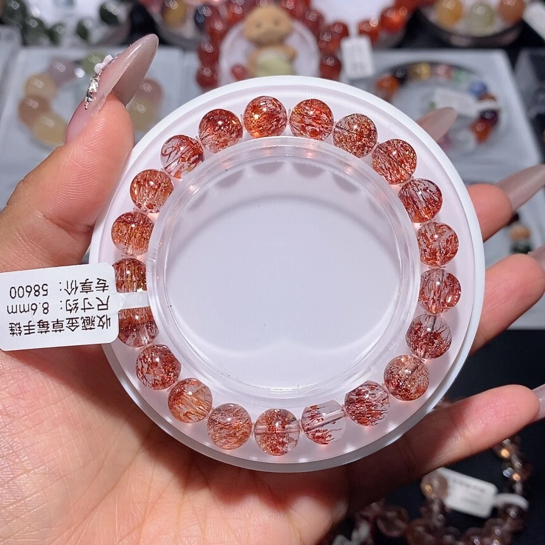 水晶手链未镶嵌金草莓