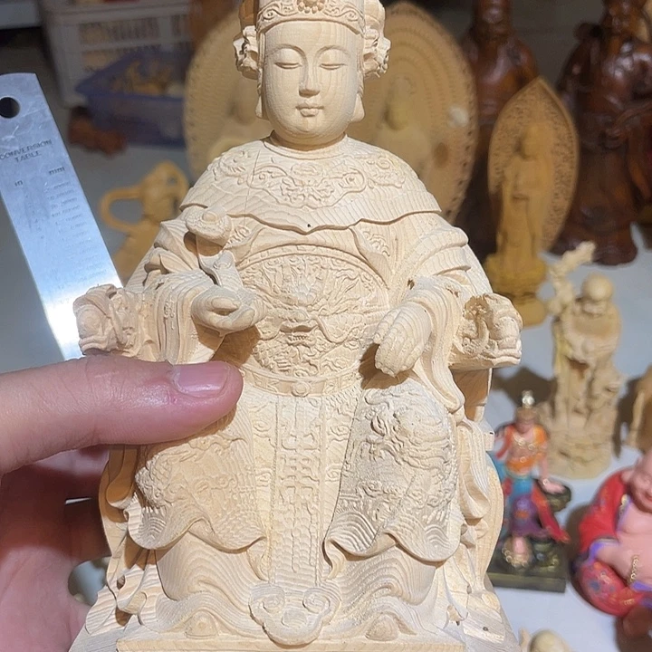 ღ****黄杨木瑕疵大妈祖