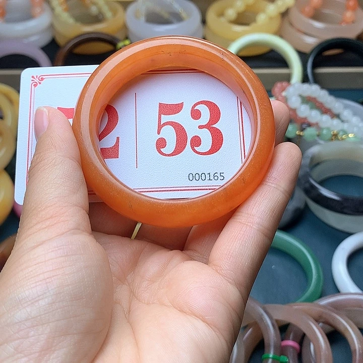 石英质玉（黄龙玉）未镶嵌手镯