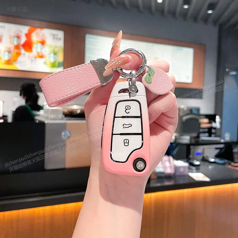 奥迪A3车钥匙套折叠A1 Q3 Q2L TT保护壳老款A6 Q7 Q5扣包女改装