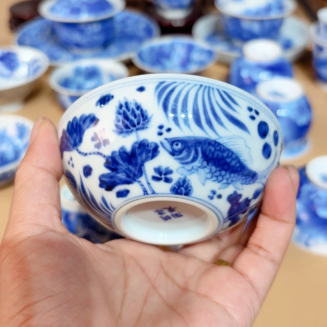 景德镇纯手绘单杯微瑕