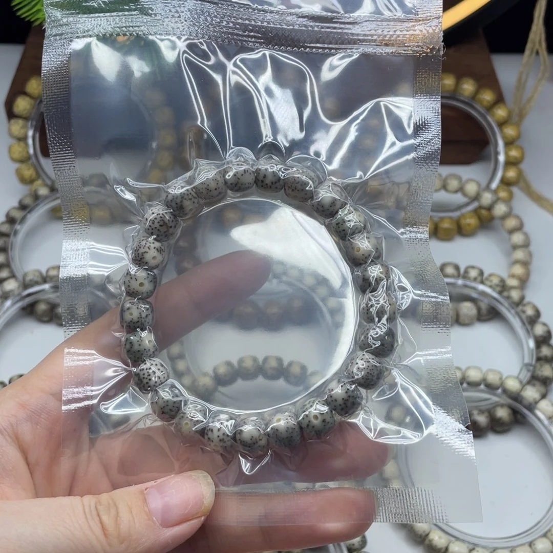 星月菩提手串9×8灰冰A01