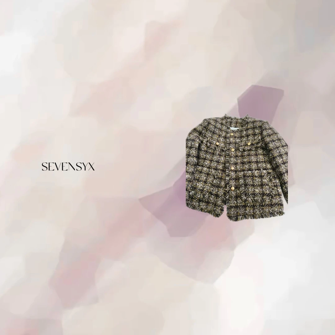 【松子饼干鹅绒服】25AW  深圳欧货  小香风鹅绒服 气质 优雅 保暖