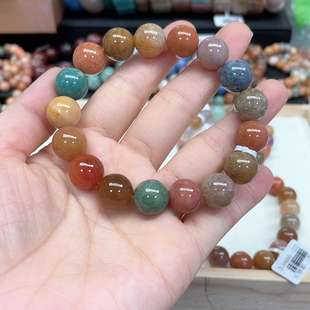 硅化珊瑚（珊瑚玉）手串未镶嵌天****。521