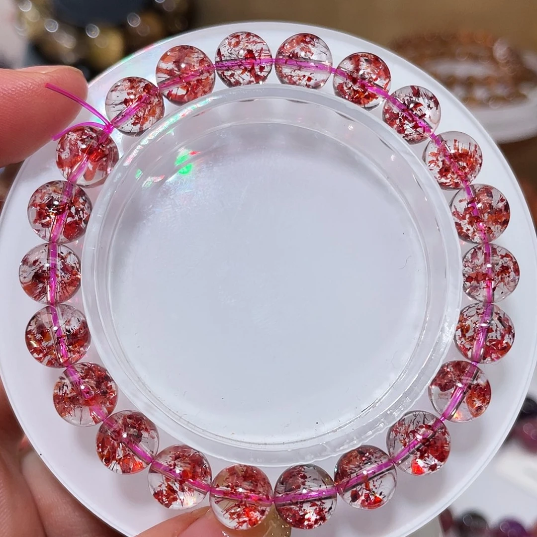 未镶嵌手链水晶彼岸花金草莓8.5