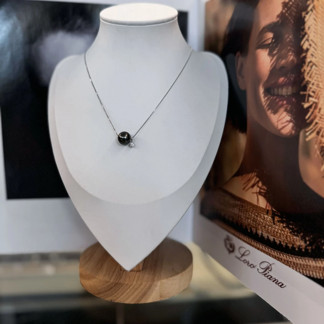 【珠纪儿】海水大溪地珍珠10-11mm设计款路路通吊坠18K