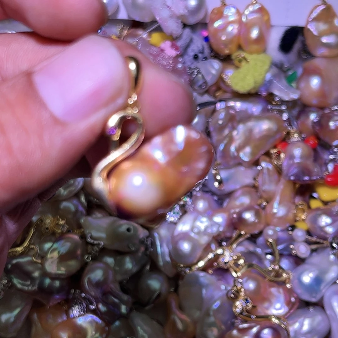 淡水珍珠未镶嵌吊坠(不含链)117