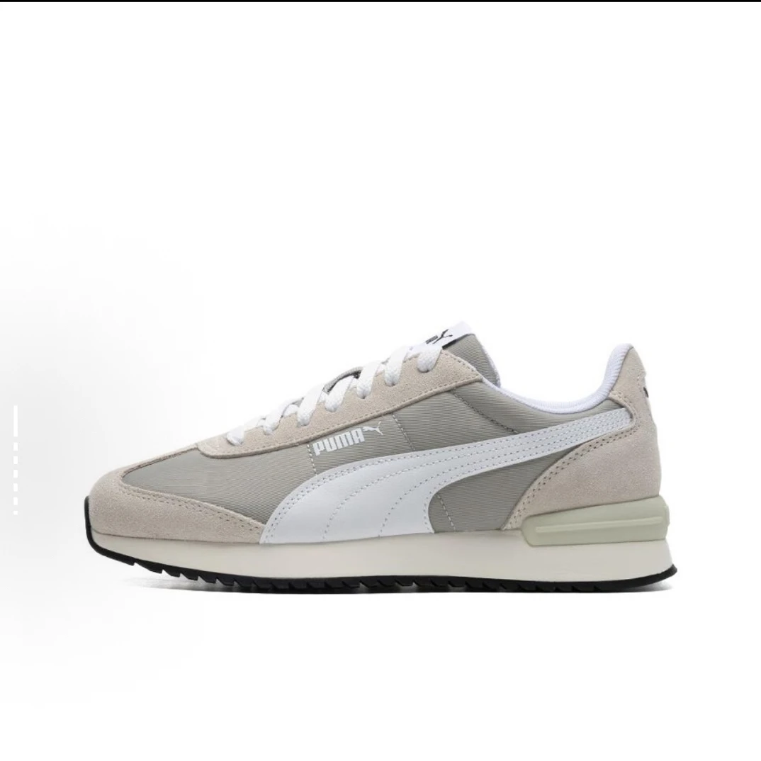 41码 PUMA彪马 R78 Nylon 低帮 生活休闲鞋 灰白 配盒 399250