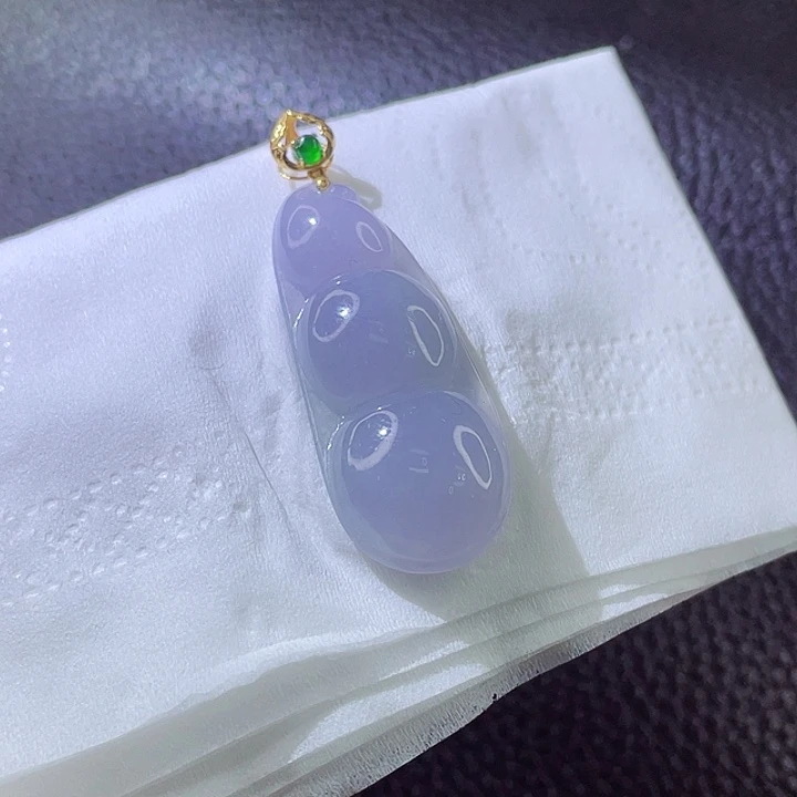 定制翡翠18K金镶嵌翡翠