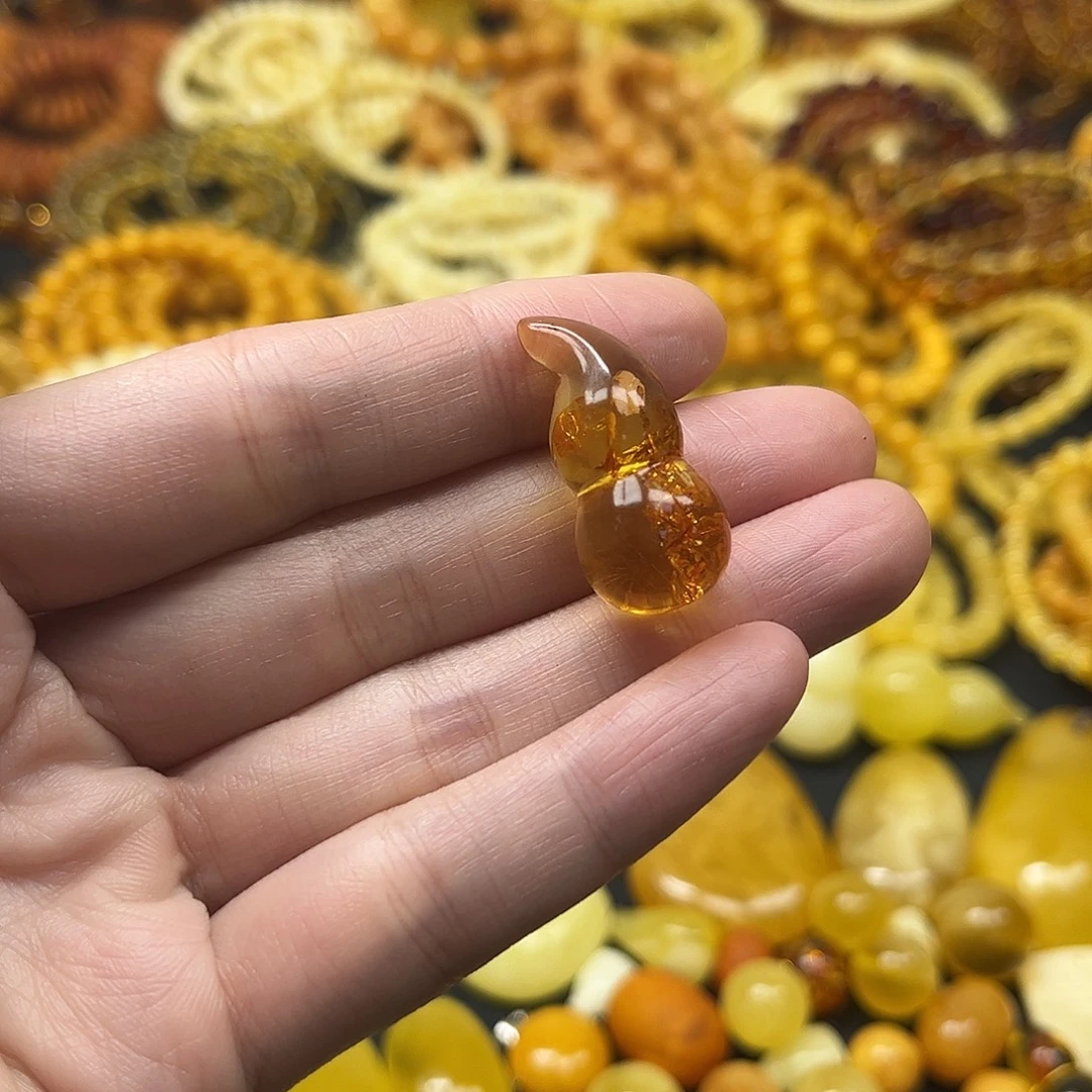 琥珀未镶嵌吊坠(不含链)琥珀挂坠