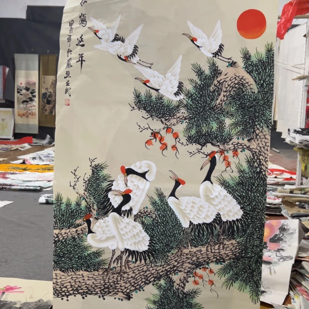 国画国画作品画心一张