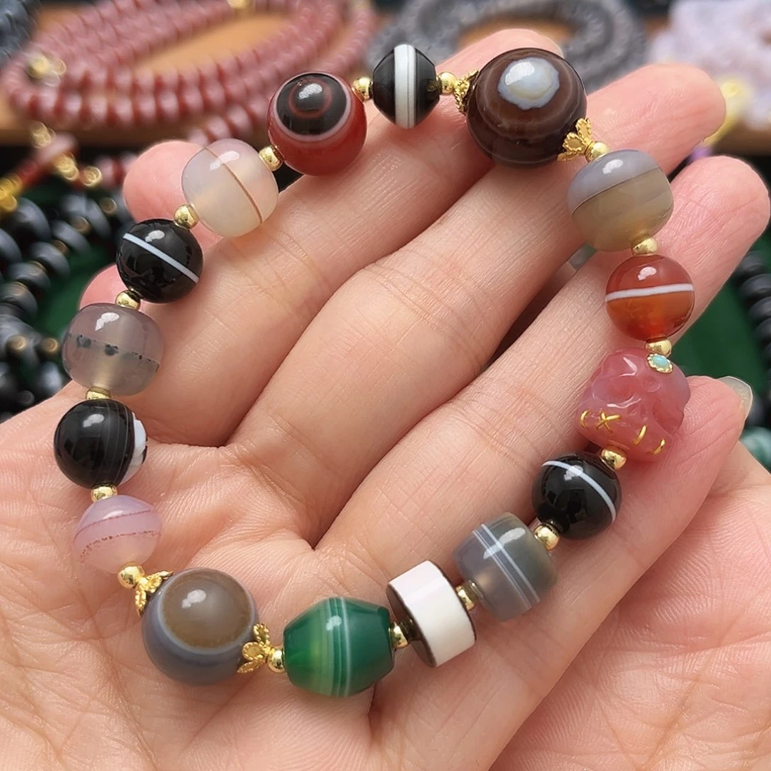 玛瑙/玉髓合金手串