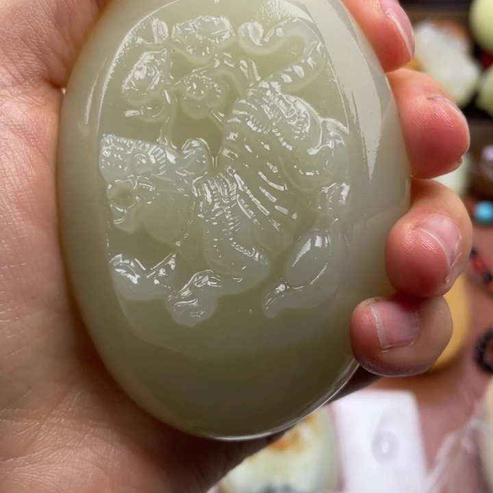 A***a石材天然古青石手把件