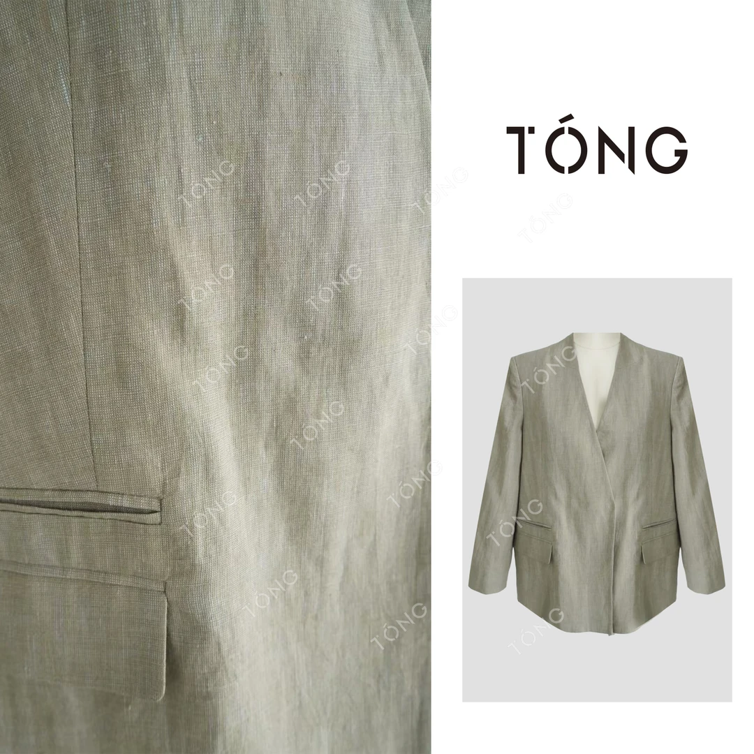 【百幕德】 100亚麻气质复古夏款必备百搭短外套 YW005