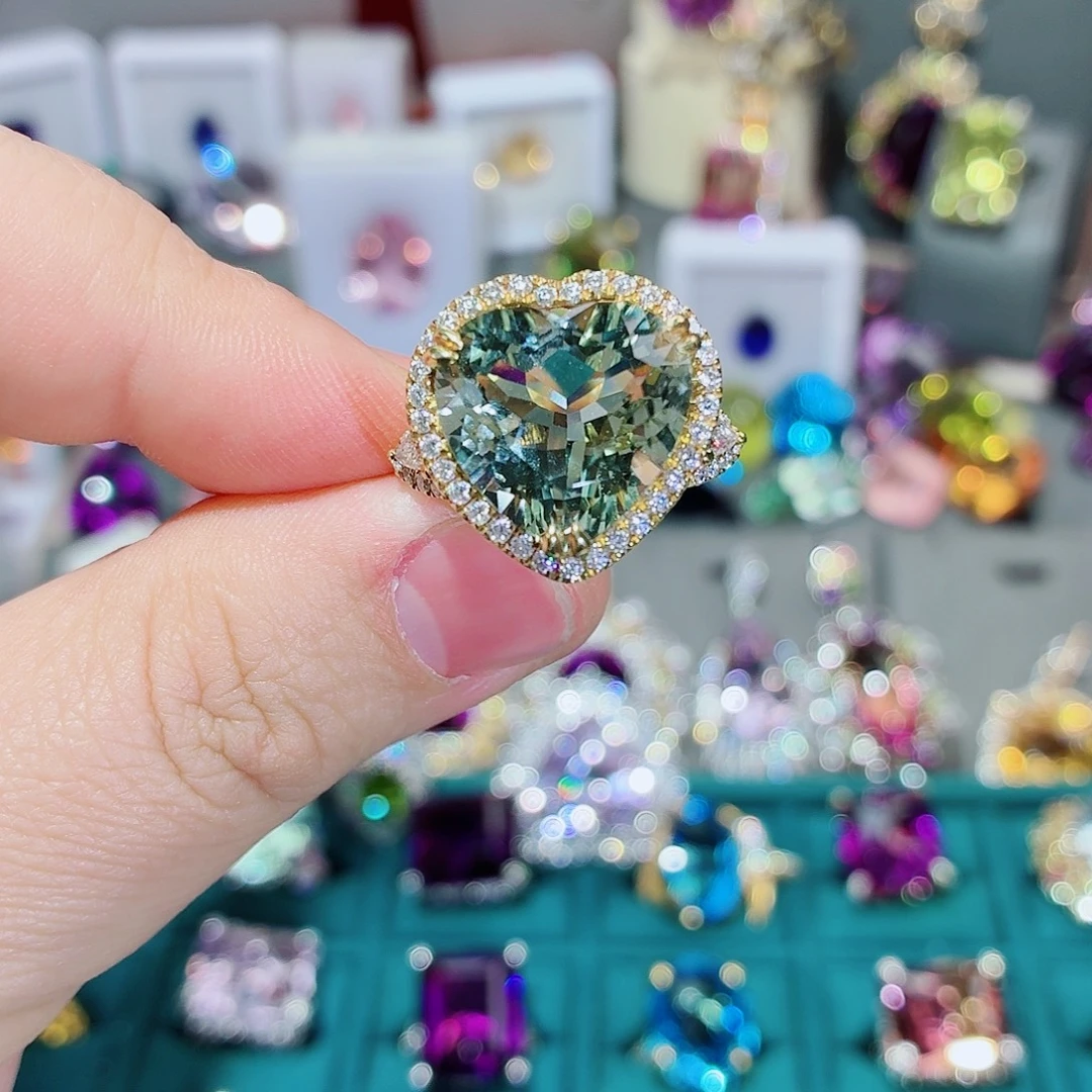 银S925镶嵌水晶戒指