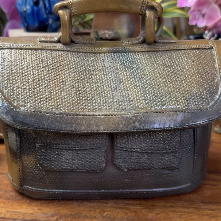 田中史男备前烧包花入福利一口价