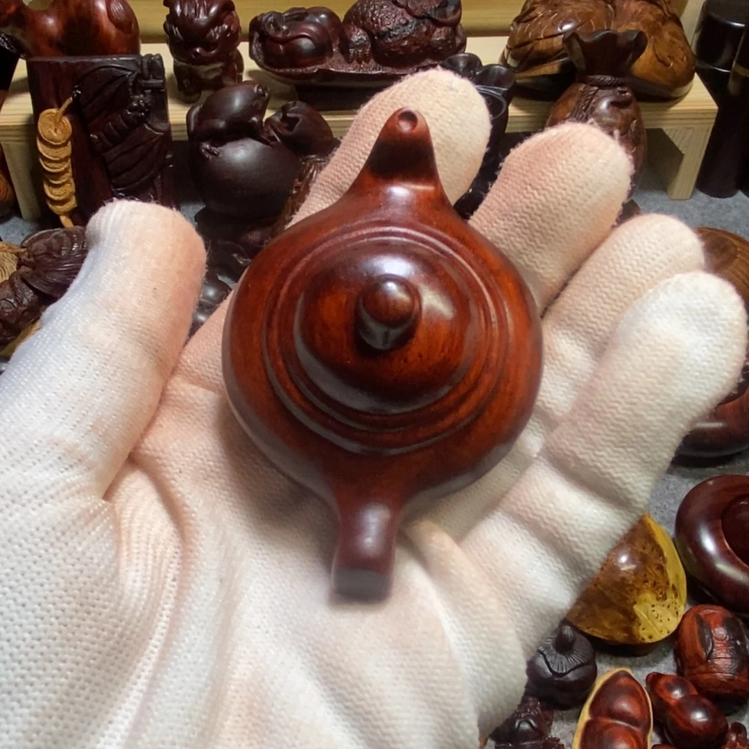 小叶紫檀手串/手链段光紫檀把把壶