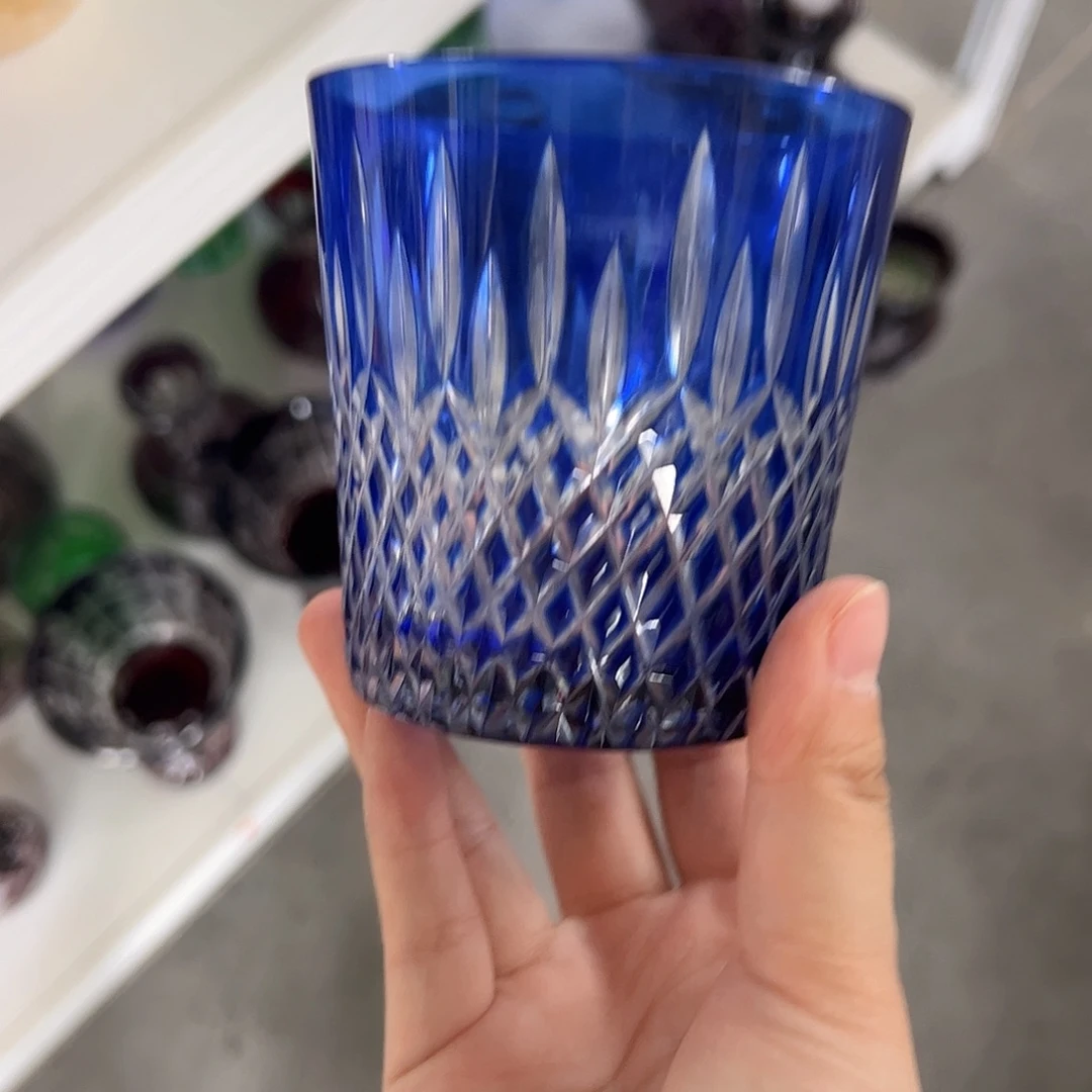水晶玻璃高脚款微瑕一个