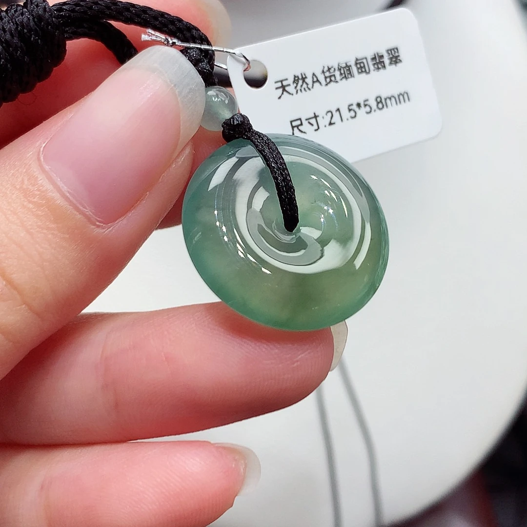 颈饰未镶嵌翡翠编号127，21.5/5.8