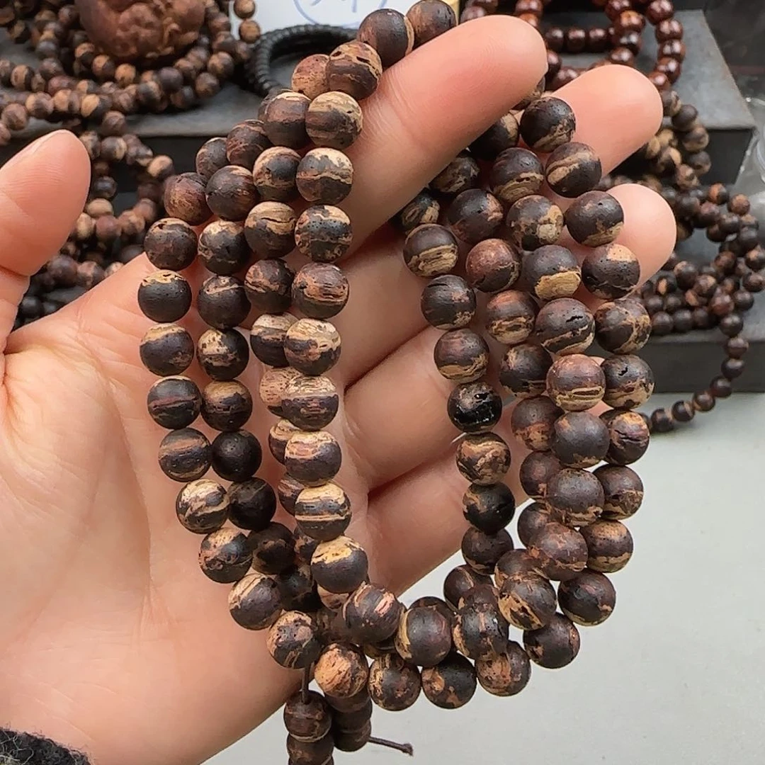 降真香手串/手链0.8×108黄金甲爆甲无胶