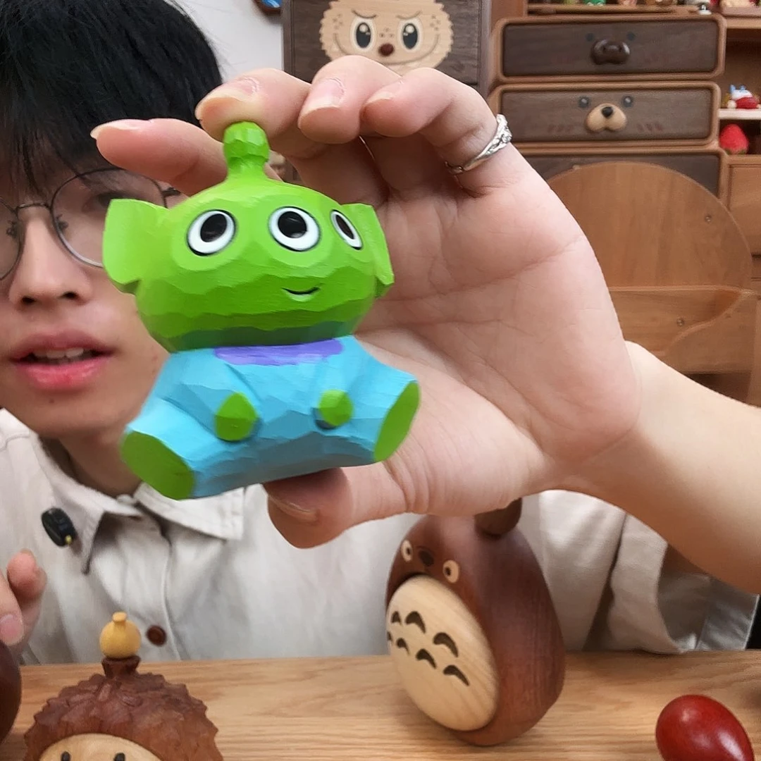 木木雕三眼仔木雕木雕