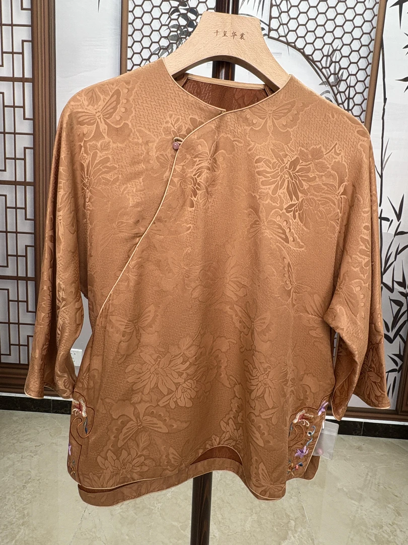 粉色四经绞罗上衣SY-DK-27