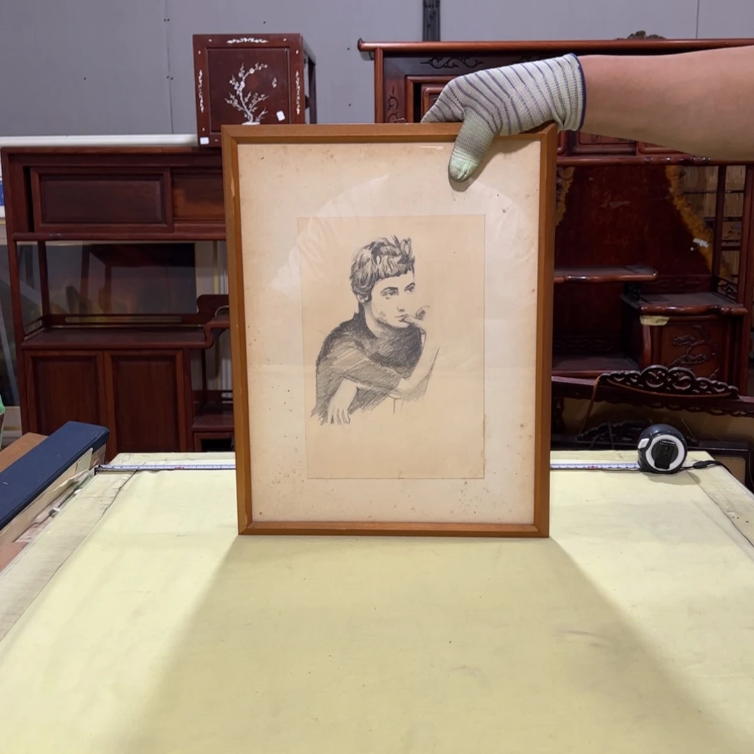 绘画無*屏风框画茶空间设计