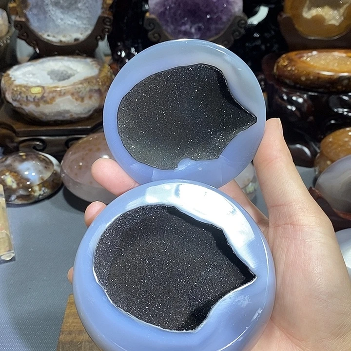 摆件紫晶未镶嵌聚宝盆