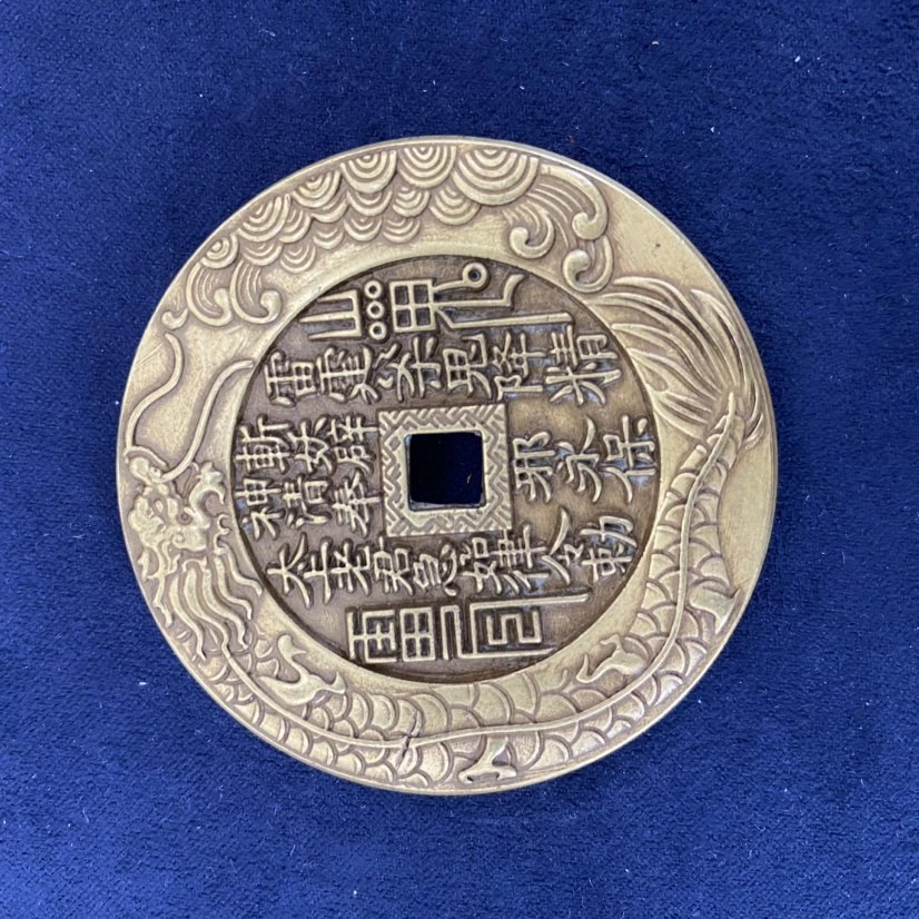 铜吊坠 铜花钱吊坠-103160