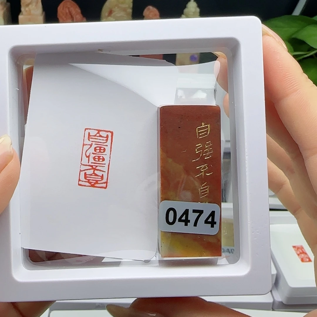 寿山石印石自强不息1×2