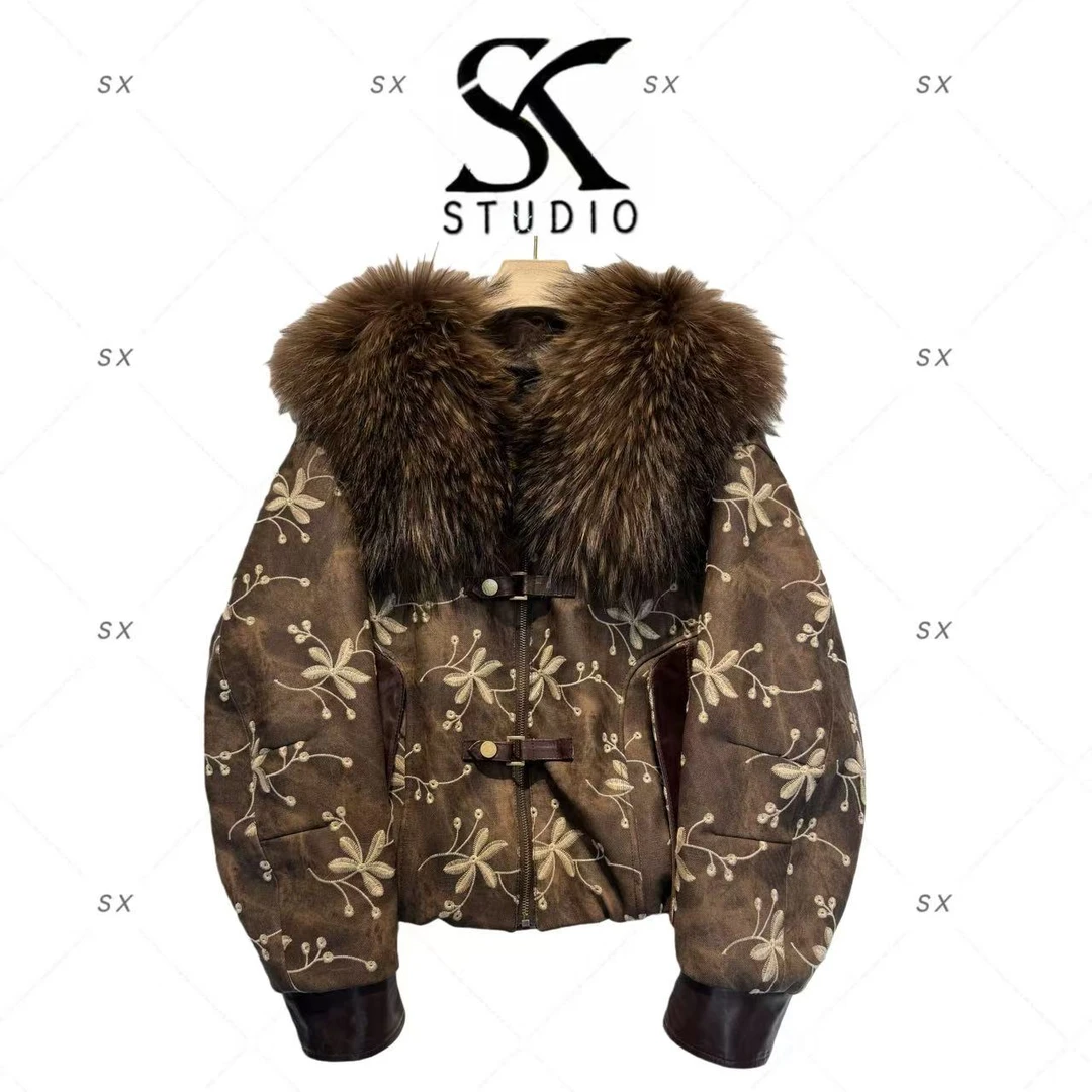 8294女装轻奢新款外套（貉子毛配羊皮）LNE-2501