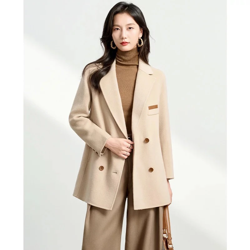 【HS269】新款2025冬季时尚显瘦时尚羊毛外套女