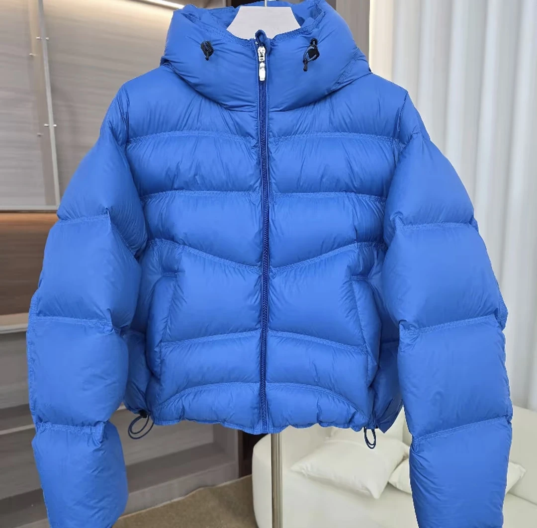 新款泡芙排骨女羽绒服连帽加厚宽松大码龟背90白鸭绒超轻云朵外套