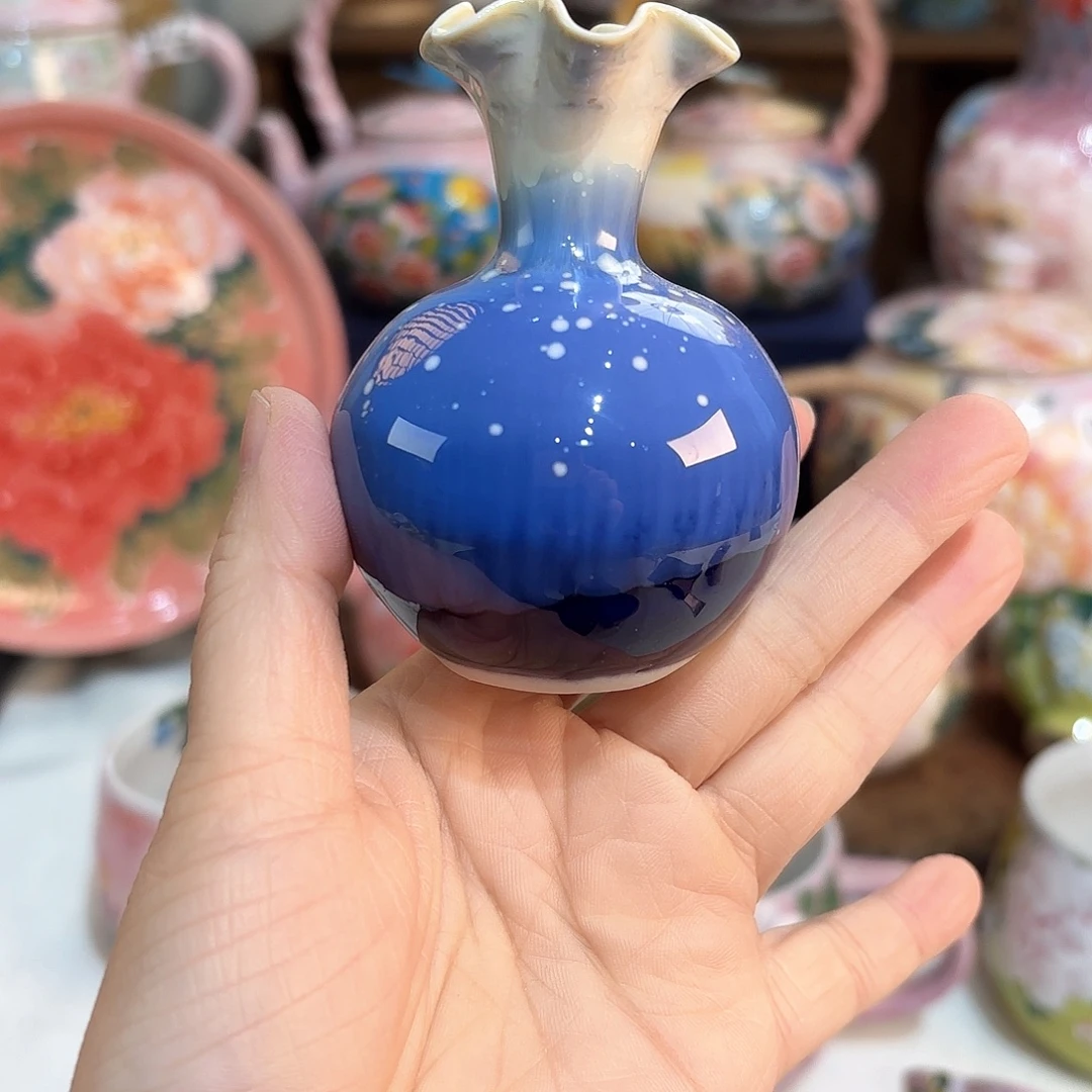 景德镇手绘高温釉下彩陶瓷茶具