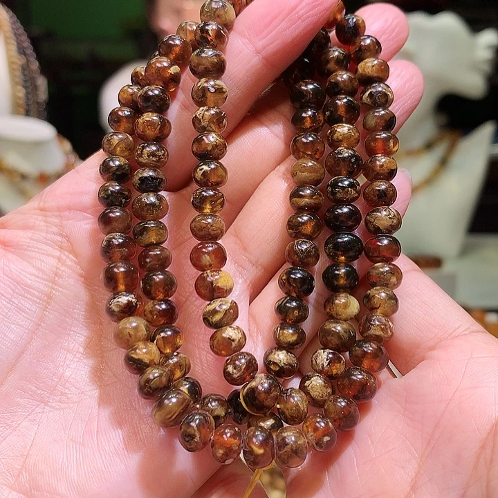 琥珀裸石未镶嵌7m花珀