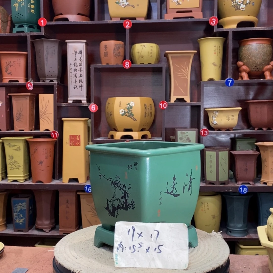 紫砂艺术紫砂花盆