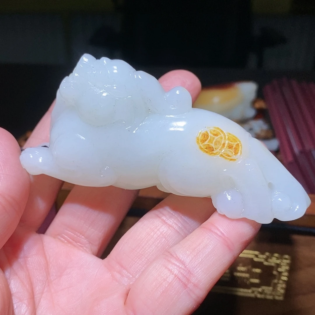 和田玉挂件未镶嵌近**方