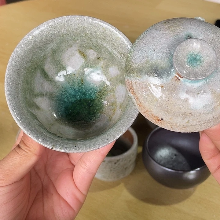 陶浪鬼柴烧 无我系列 盖碗