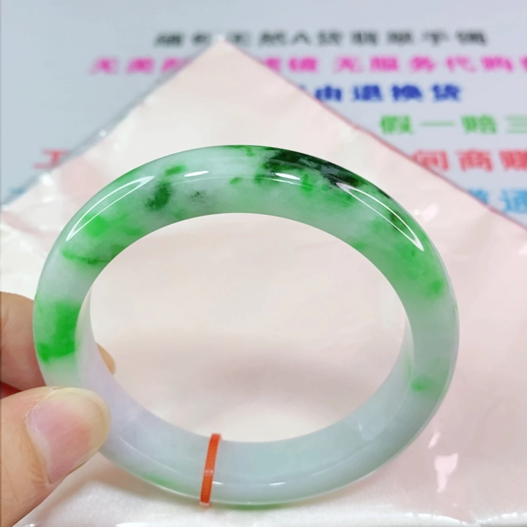 未镶嵌手镯翡翠55.8圈口正圈