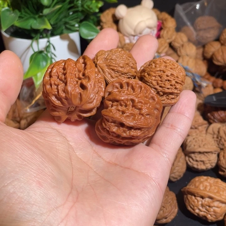文玩核桃把件2对核桃