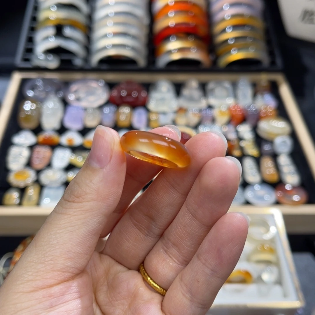 玛瑙/玉髓未镶嵌戒指