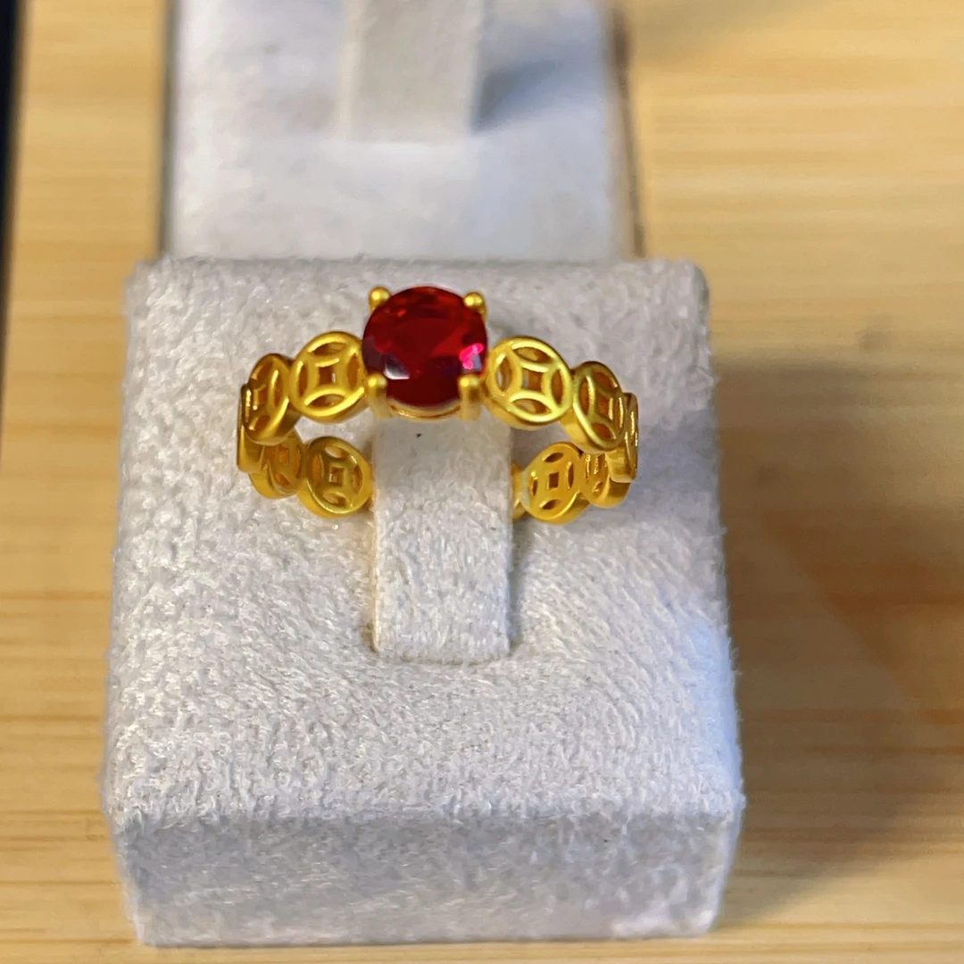 铜合金锆石戒指 哈尼西牧时尚百搭戒指#0008177