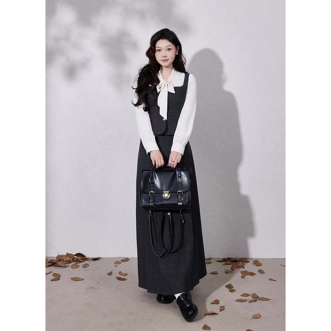 【韩系学姐】蛋妹观与大码女装微胖mm秋季慵懒风显瘦套装DM33117