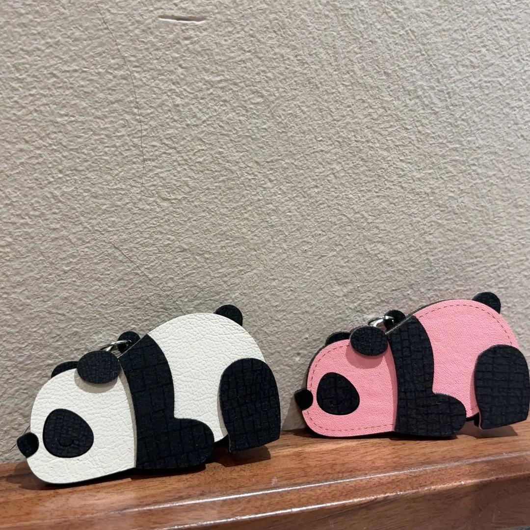 趣味彩色卡通熊猫挂件G291