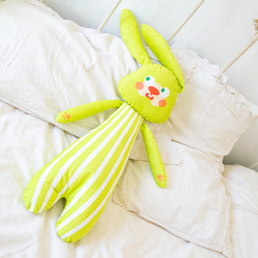 捕梦岛儿童成人长条兔子床上侧卧睡觉夹腿枕侧睡抱枕靠垫搂睡可拆