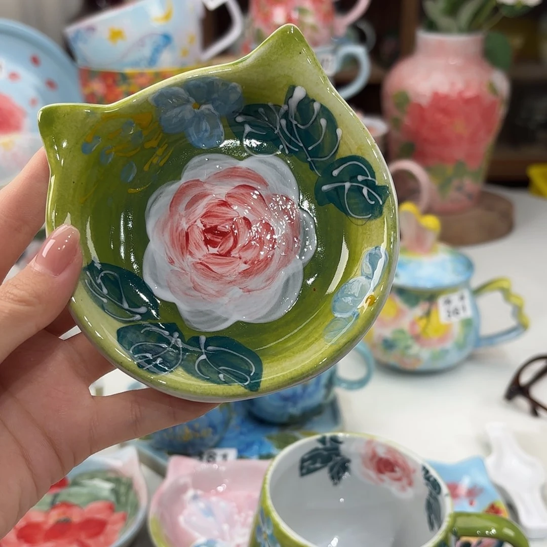 景德镇手绘高温釉下彩陶瓷茶具