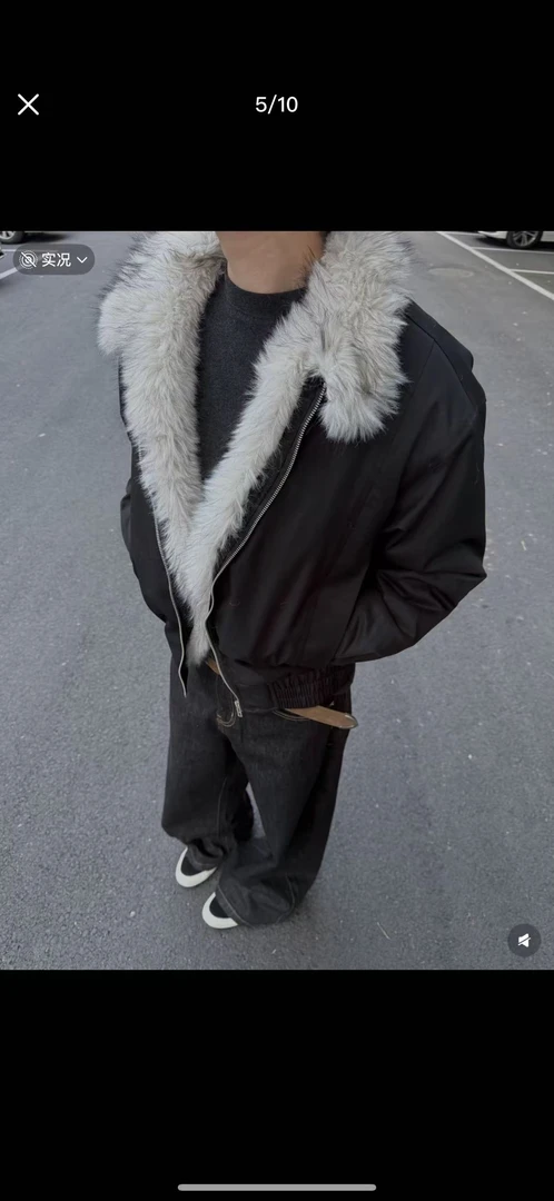 超好看狼王座山雕棉服可过冬闭眼拍